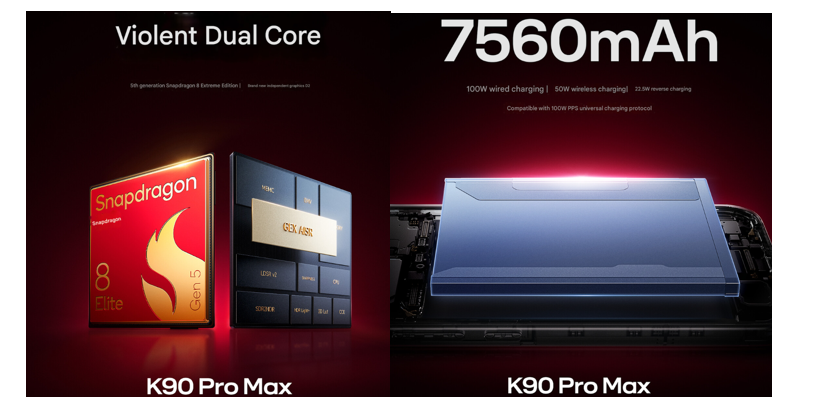 Redmi K90 Pro Max processor and battery specs confirmed. (Image credit - Redmi)