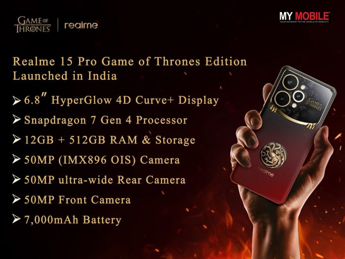 Realme 15 Pro Game of Thrones Edition Launched in India With Exclusive Colour Changing Westeros-Inspired Design