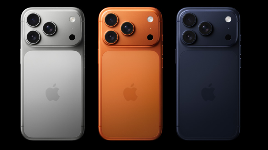  iPhone 17 Pro comes in a new two-tone finish in all three colour variants. (Image credit - Apple)