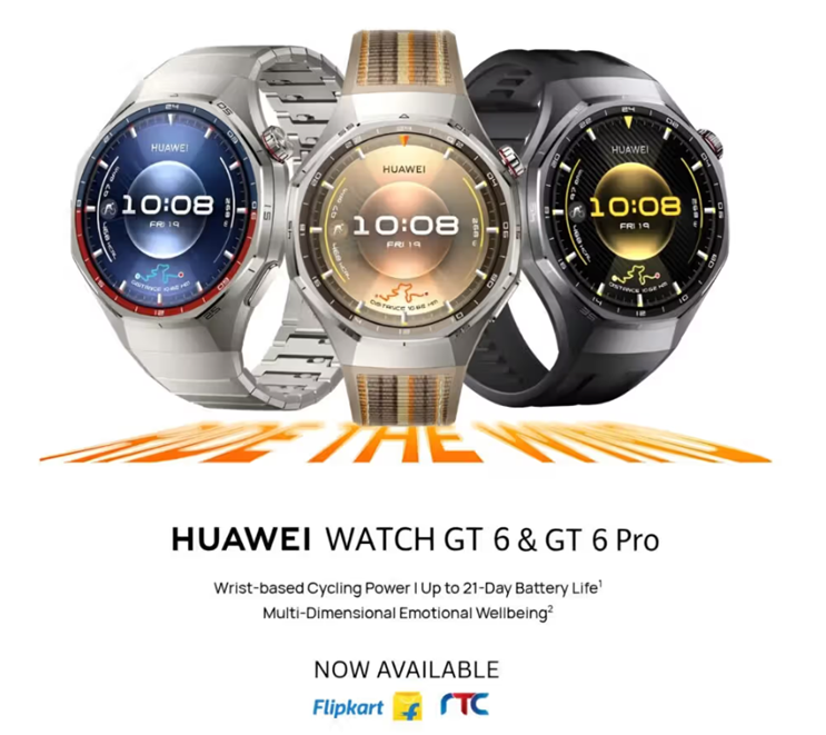 Huawei Watch GT 6 and GT 6 Pro are now available in India. (Image credit - Huawei)