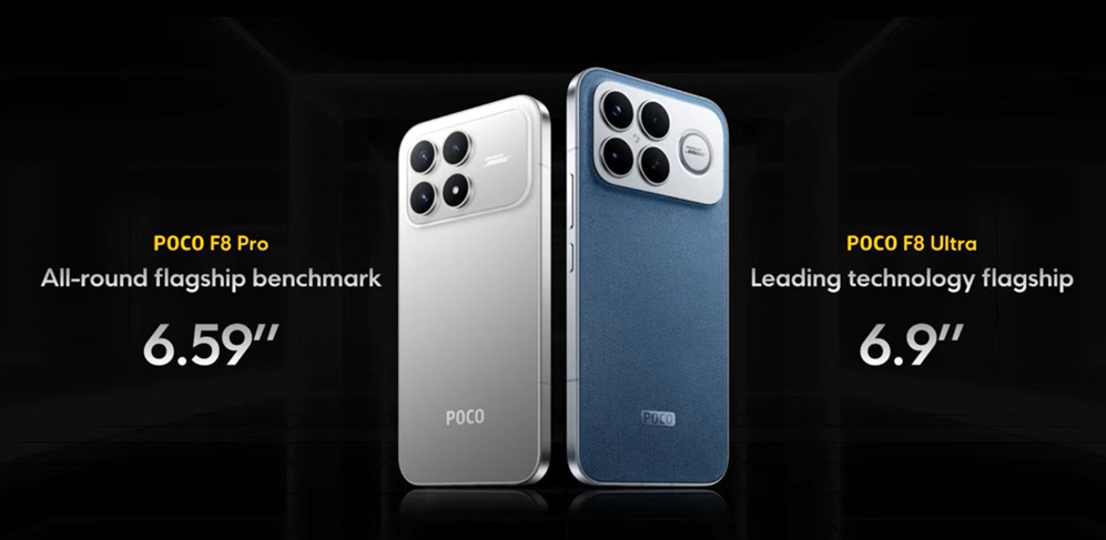  Poco F8 Ultra and Poco F8 Pro launched in select global markets. (Image credit - Poco)