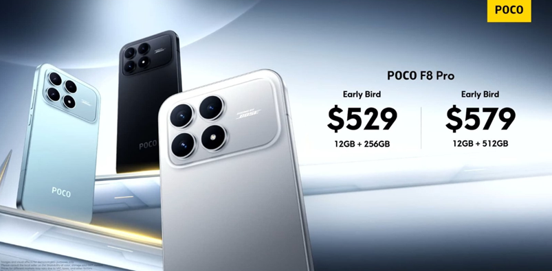  Poco F8 Pro price with early bird offers. (Image credit - Poco)