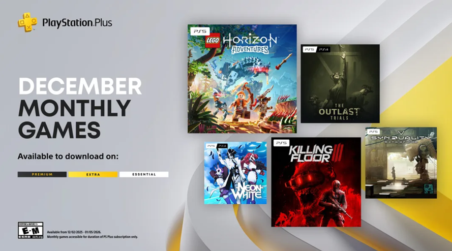 PlayStation Plus Monthly Games for December 2025. (Image credit - PlayStation Blog)