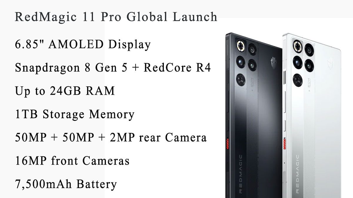RedMagic 11 Pro Introduced Globally with Snapdragon 8 Elite Gen 5