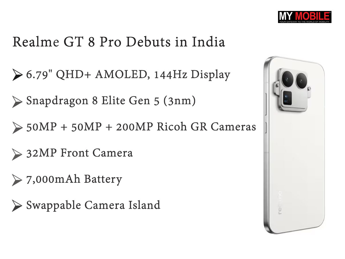 【キジトラ猫さん様】Realme GT 8 Pro 12GB/256GBホワイト Realme GT 8 Pro leaks: playful “robot” camera module meets