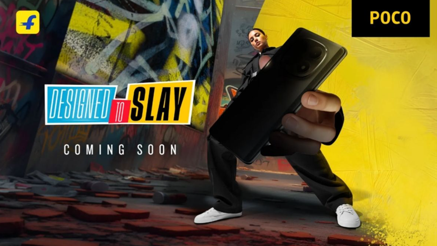 Poco M8 5G Flipkart teaser. (Image credit - Poco)