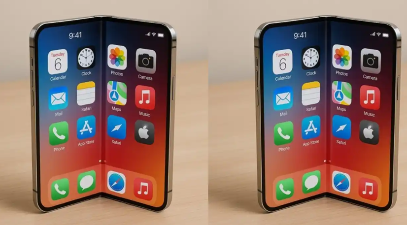 Foldable iPhone concept image. (Credit - Digit)