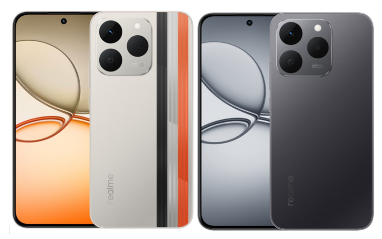 Realme Narzo 90 5G in Victory Gold and Carbon Black colours.