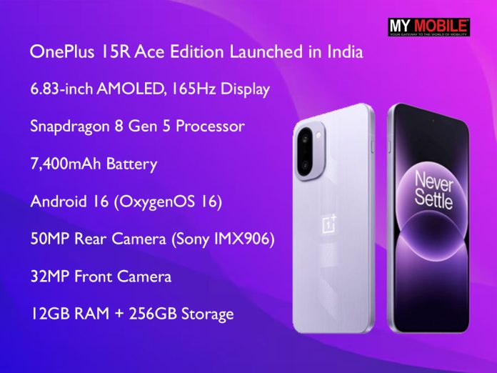 oneplus15r OnePlus 15R Ace Edition Launched in India With Exclusive Electric Violet Colour