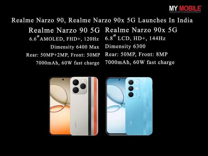 realme Realme Narzo 90 & Narzo 90x 5G Go Official in India with 7000mAh Battery