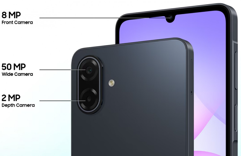 Samsung Galaxy A07 5G camera specs. (Image credit - Samsung)