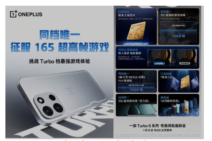 OnePlus Turbo 6 teasers released in China.