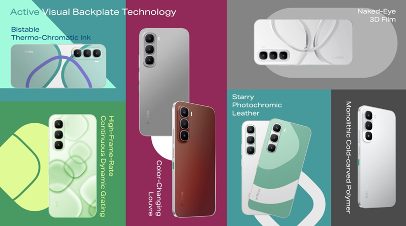 Infinix introduces Active Visual Backplate Technologies.