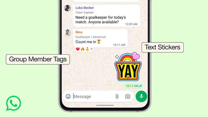 WhatsApp introduces new Group Chat features. (Image credit - Meta)