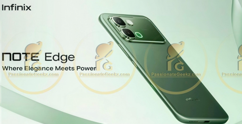 Previously leaked promo image of the upcoming Infinix Note Edge. (@passionategeekz on X)