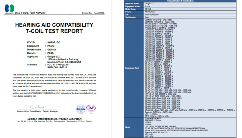 Google Pixel Smartphone spotted on the FCC. (Screenshot by TheTechOutlook)