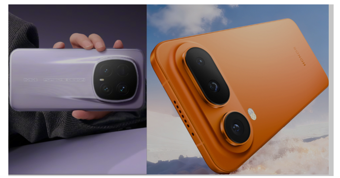 Honor Magic8 RSR Porsche Design (left) and Honor Magic8 Pro Air (right). (Image credit - Honor)