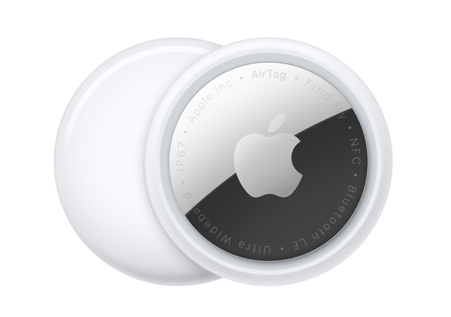 Apple AirTag in the picture for reference only. (Image credit - Apple)