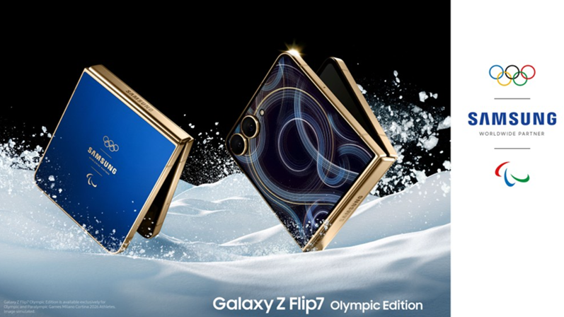 Samsung Galaxy Z Flip7 Olympic Edition design. (Image credit - Samsung)