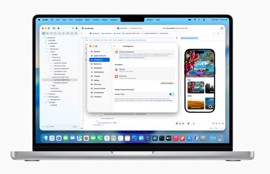 Xcode 26.3 unlocks agentic coding that allows developers to use Anthropic’s Claude Agent and OpenAI’s Codex directly in Xcode. (Image credit - Apple)