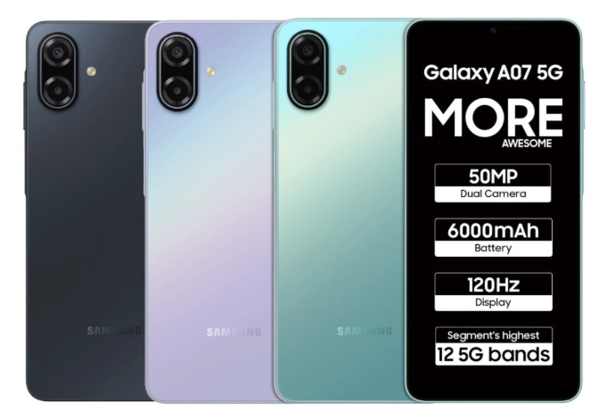 Samsung Galaxy A07 5G Launched in India. (Image credit - Samsung)