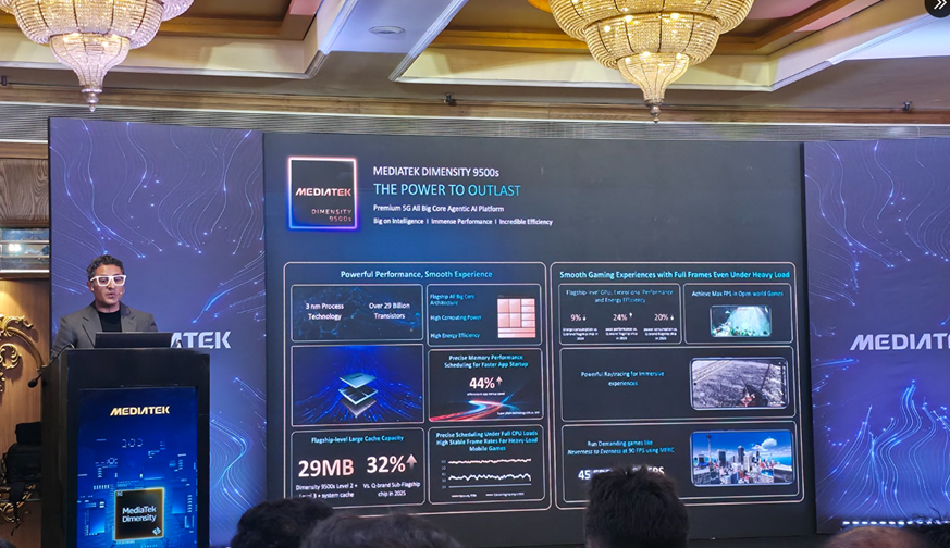 A still from a recent MediaTek event held in New Delhi. (Image credit - X)
