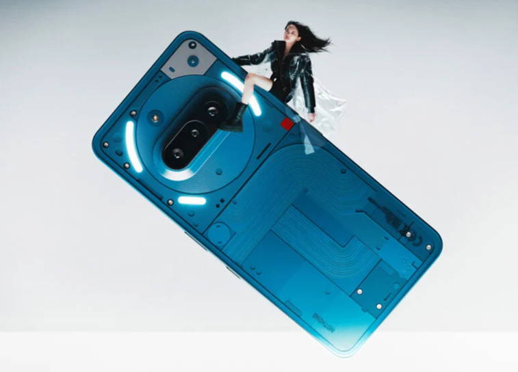 Nothing Phone (3a) in the picture for reference. (Image credit - Nothing)