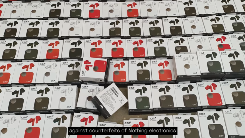 Seized Fake Nothing Accessories in the Indian market. (Image credit - Nothing YouTube)