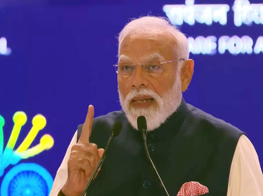 PM Modi addresses the India AI Impact Summit 2026. (Photo credit - ANI)