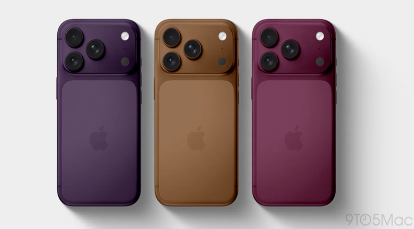 Possible iPhone 18 Pro colour options. (Image credit - 9to5Mac)