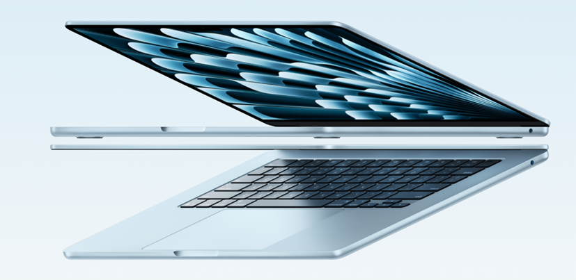 MacBook Air in the picture for reference. (Image credit - Apple)