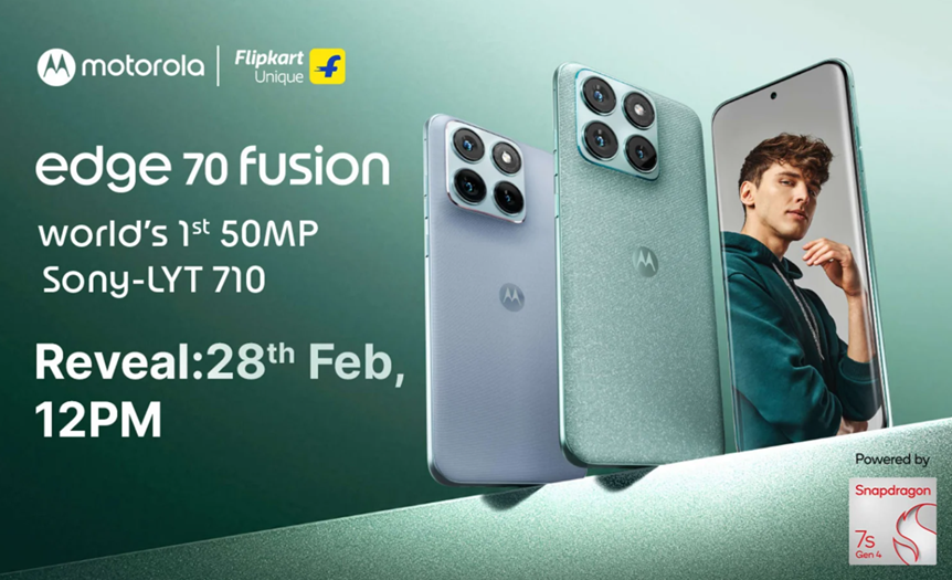 Motorola Edge 70 Fusion launch date confirmed. (Image credit - Motorola)