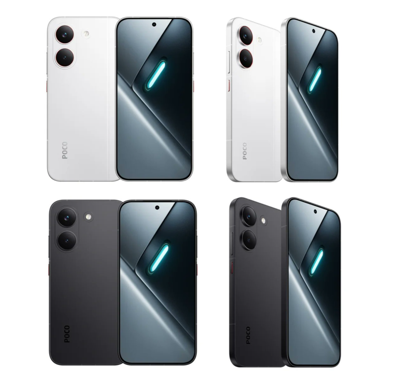 Poco X8 Pro 5G leaked renders. (Image credit - @passionategkeez on X)