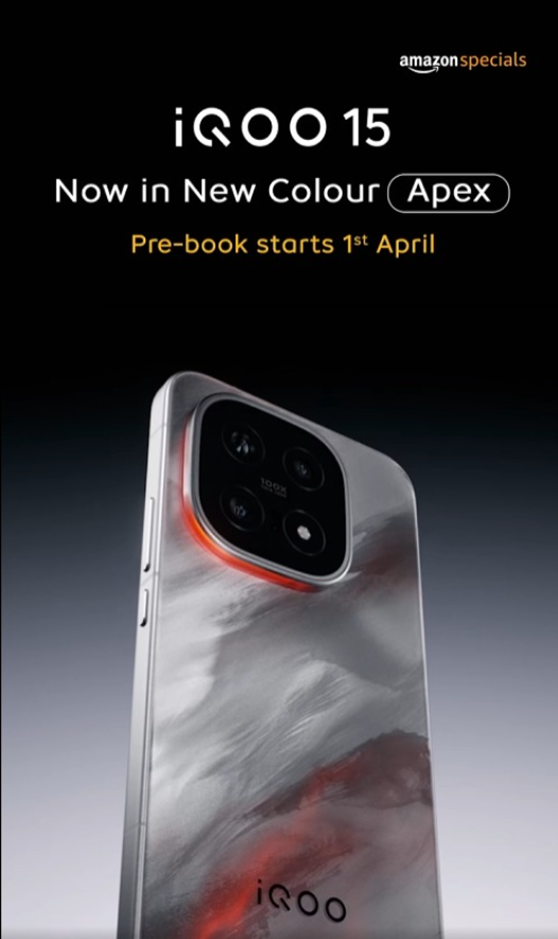 iQOO 15 Apex colour variant’s teaser. (Image credit - iQOO)