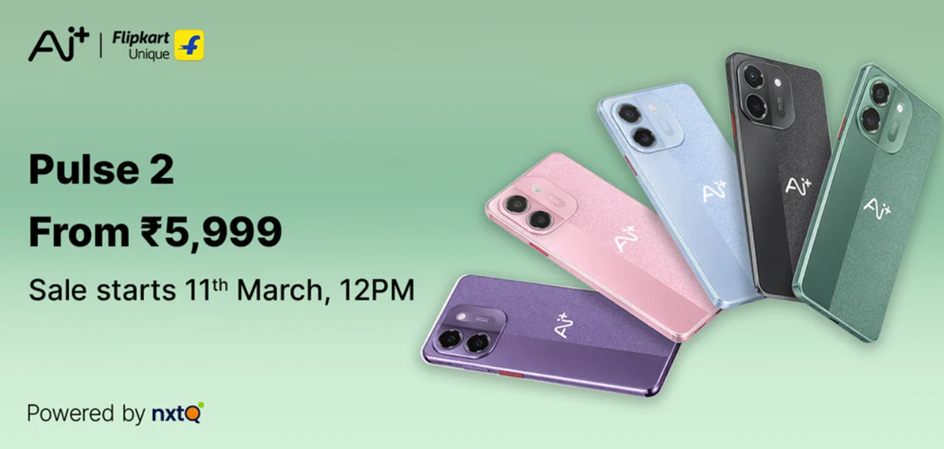 Ai+ Pulse 2 has been officially launched in India. (Image credit - Ai+)