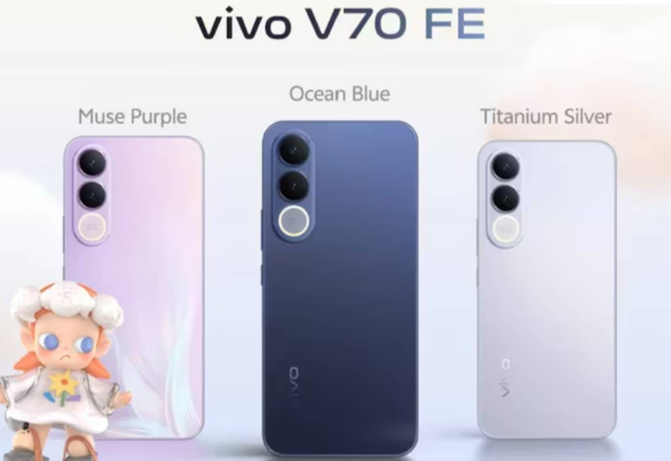 Vivo V70 FE colour variants. (Image credit - Vivo)