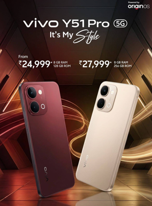 Vivo Y51 Pro 5G pricing.