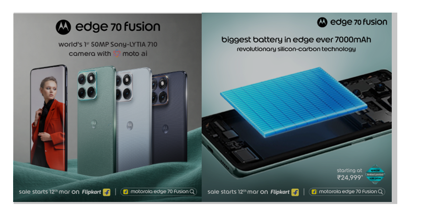 Motorola Edge 70 Fusion. (Image credit - Motorola)