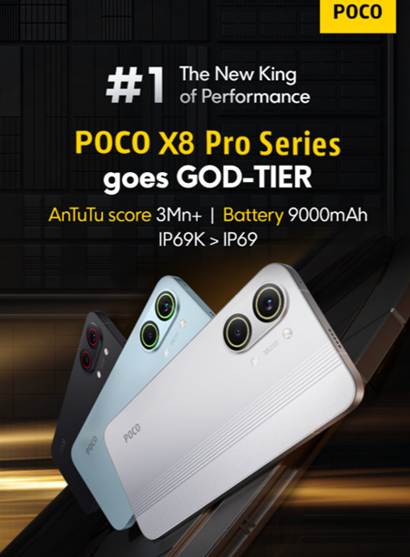 POCO X8 Pro Series Goes on Sale in India. (Image credit - Poco)