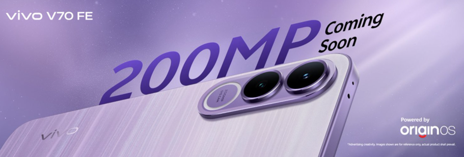 Vivo V70 FE teaser. (Image credit - Vivo)
