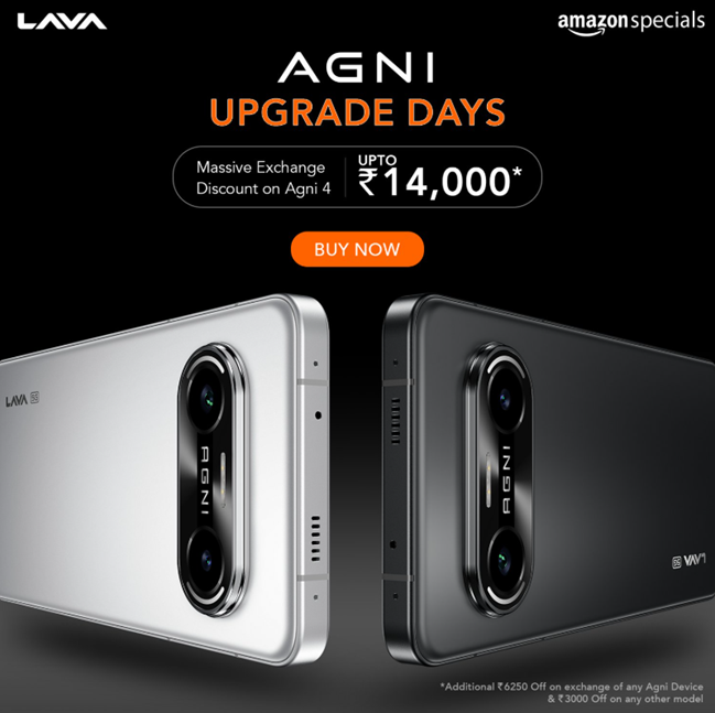 Lava Agni Upgrade Days sale announced. (Image credit - Lava)