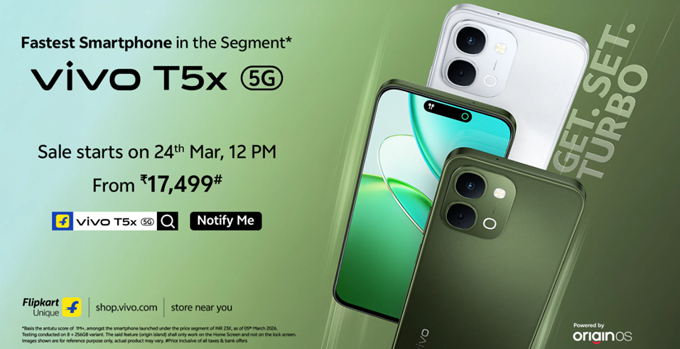 Vivo T5x 5G Sale Starts in India Today. (Image credit - Vivo)