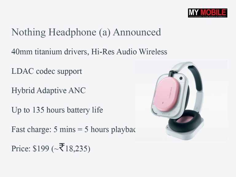 Nothing Headphone (a) Announced with 40dB Hybrid ANC, LDAC Support and Up to 135 Hours of Playback