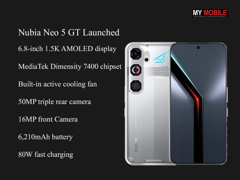 Nubia Neo 5 GT Launched at MWC 2026 With Dimensity 7400 Chip, Built-In Cooling Fan and 144Hz AMOLED Display