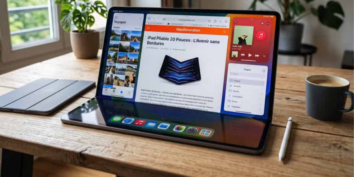Foldable iPad Ultra might have featured a large 20-inch foldable OLED display (Pic Credit: @MacGeneration on X)