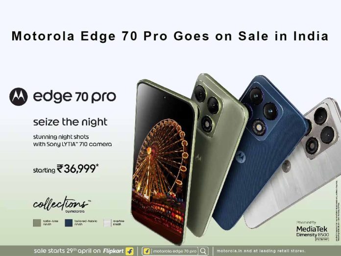 Motorola Edge 70 pro goes on Sale in India