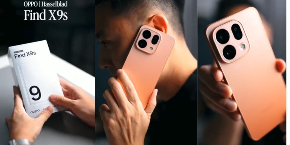 Oppo Find X9s glimpse in leaked unboxing video.