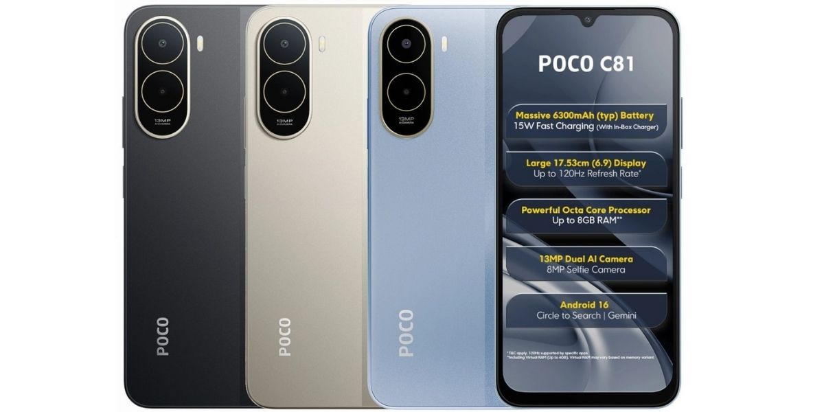 POCO C81 (Pic Credit: @TechnicalShaan on X)