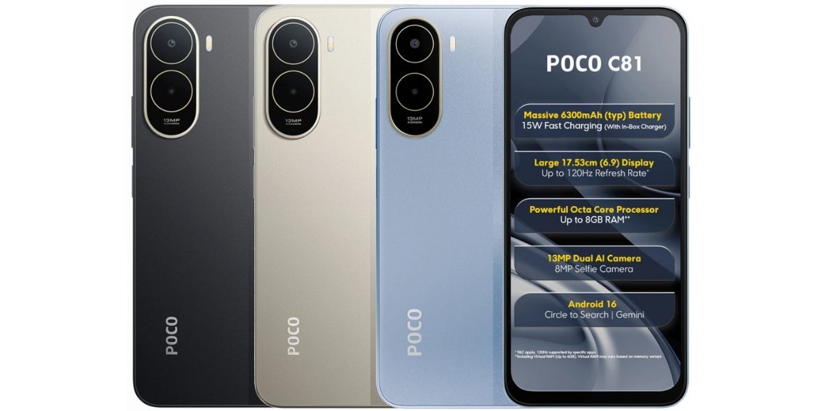 POCO C81 (Pic Credit: @FoneArena on X)