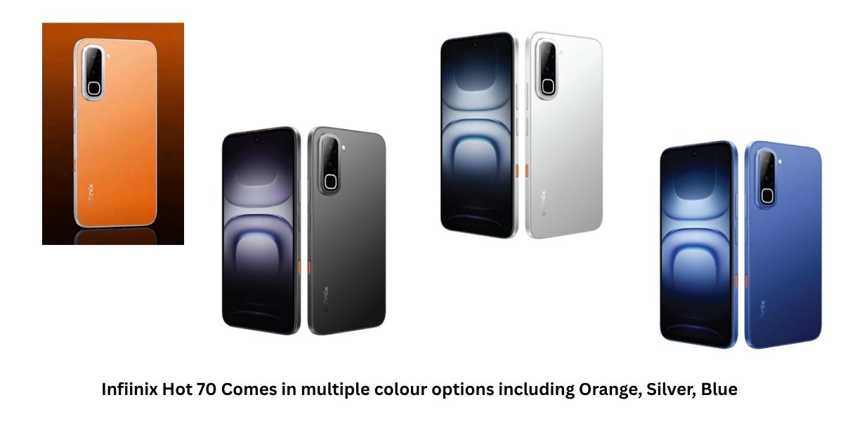 Some of the colour variants of Infinix Hot 70. (Image credit - Infinix)